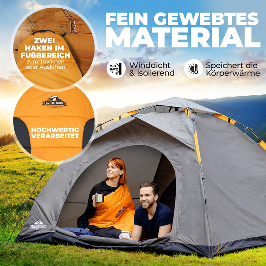 3 Jahreszeiten Schlafsack - winddicht und warm